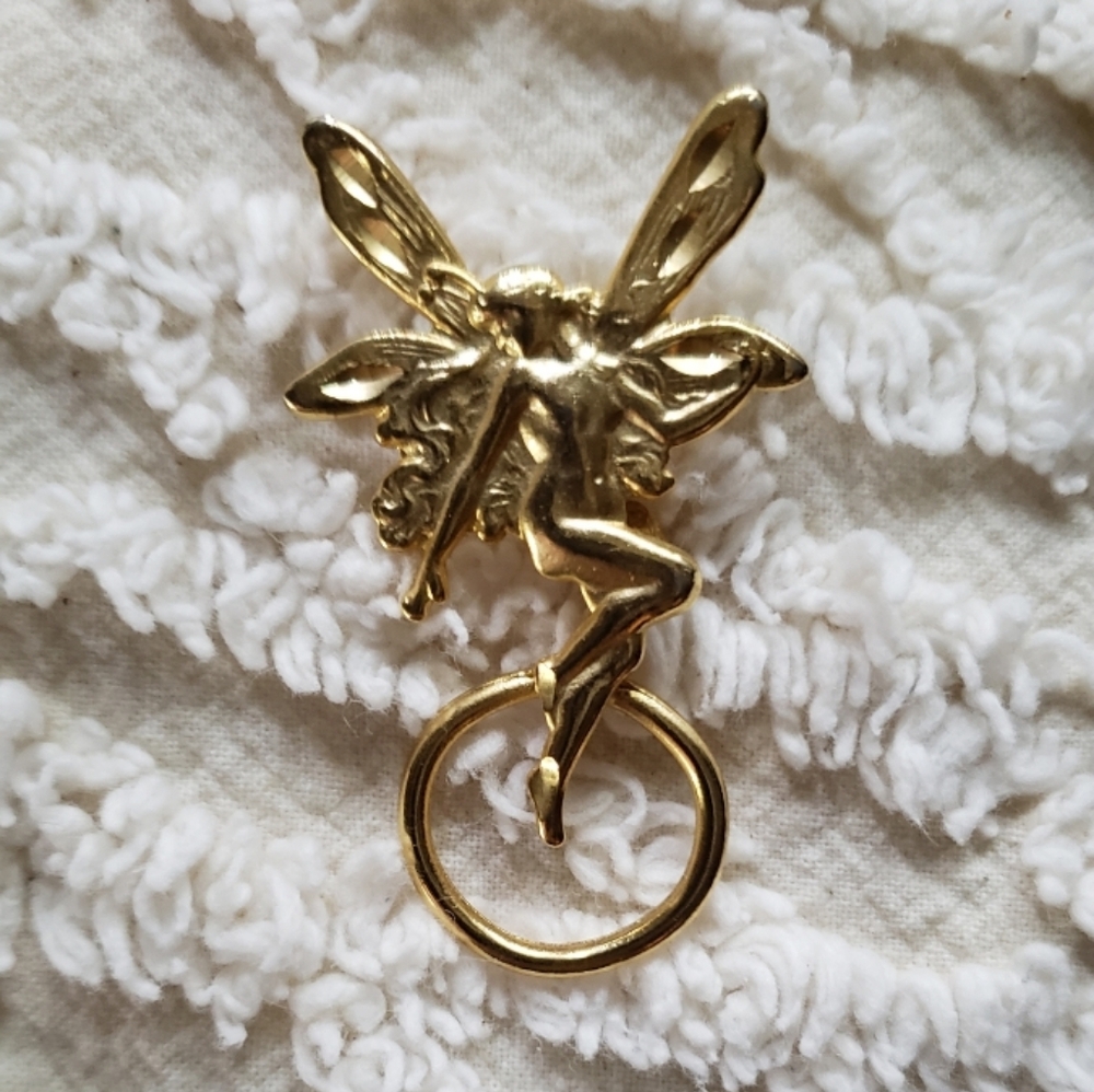 Gold Fairy Pendant